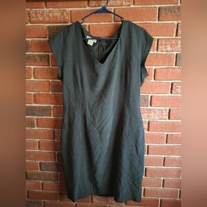 Vintage Georgiou Studio black dress with V-neck